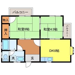 ハイツ朋の物件間取画像